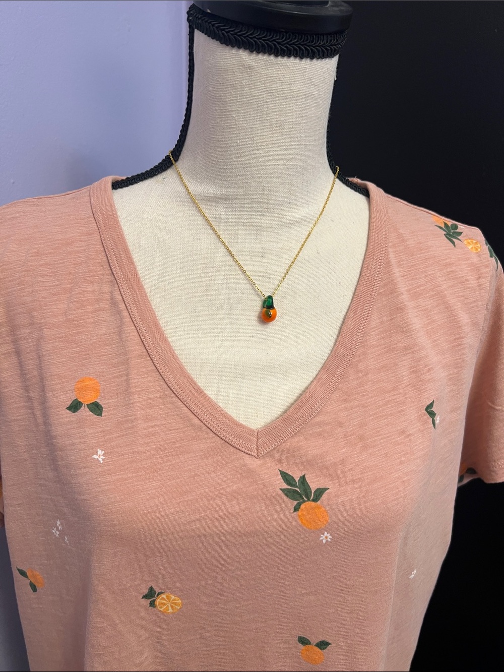 BUNDLE Pink Persimmons Ceramic Mug 25.5 oz w/ matching shirt size L - Picture 5 of 7